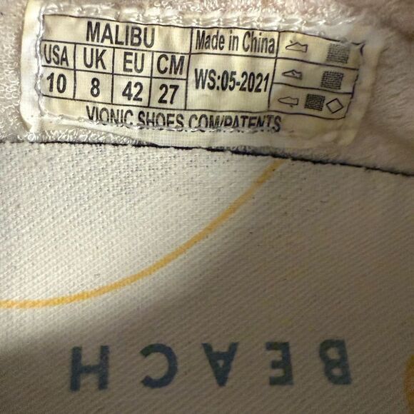 Vionic Beach Washable Canvas Slip-On Shoes Malibu Viola Women's Size 10 - Picture 4 of 5